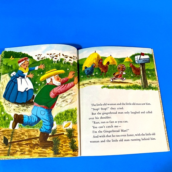 THE GINGERBREAD MAN VTG 1961 A LITTLE GOLDEN BOOK HARDCOVER CLASSIC STORY - Picture 9 of 15